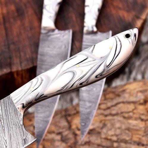 Keukenmes - Chefs knife - Hars en Vouwstaal - Noord Amerika, Antiek en Kunst, Antiek | Keukenbenodigdheden