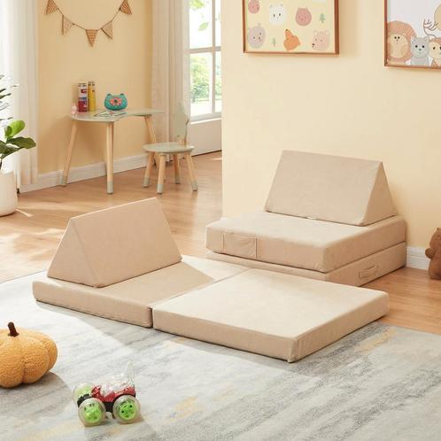 Speelbank Norhulta 5-delig kinderbank 120x66x45,5 cm beige [, Kinderen en Baby's, Kinderkamer | Bedden, Verzenden
