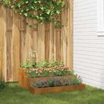 vidaXL Tuin Bloempot Roestig 90 x 90 x 35 cm Cortenstaal, Tuin en Terras, Bloembakken en Plantenbakken, Verzenden, Nieuw, Metaal