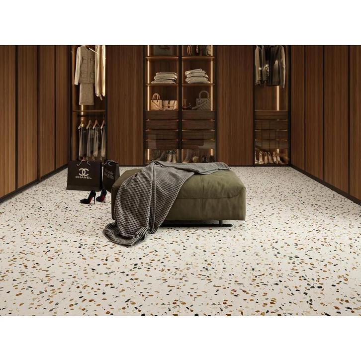 Revoir Paris Re-Bel – Cognac – Vloertegel – 60x60cm –, Doe-het-zelf en Verbouw, Tegels, 40 tot 60 cm, 40 tot 60 cm, 10 m² of meer