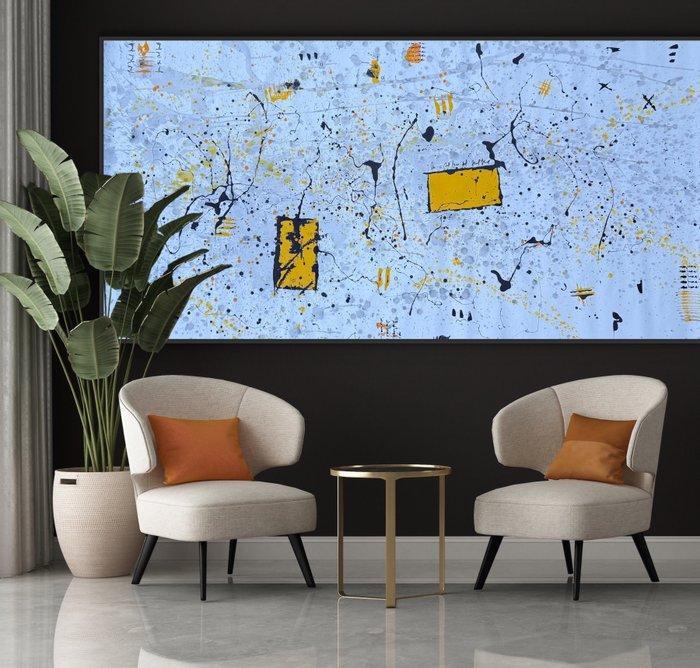 Laura Pinchete - Black and yellow IX XXXL. No Reserve, Antiek en Kunst, Kunst | Designobjecten