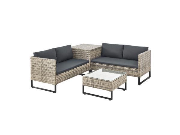 Veiling - Loungeset / Tuinset Santorini - Polyrotan - Modula, Tuin en Terras, Tuinsets en Loungesets