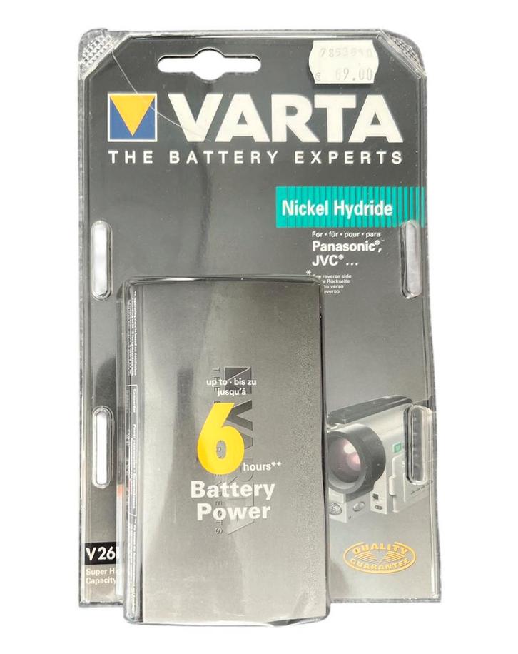 VARTA V261 Camcorder Accu – 9,6V NiMH (2100mAh) (Nieuw), Audio, Tv en Foto, Fotografie | Fotostudio en Toebehoren, Nieuw, Verzenden