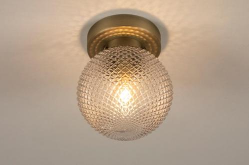 Rietveld Plafondlampen - Grijs, Brons - Glas, Metaal, Huis en Inrichting, Lampen | Plafondlampen, Verzenden