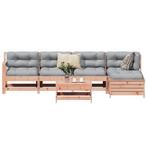 vidaXL 6-delige Loungeset massief douglas vurenhout, Verzenden, Nieuw, Loungeset