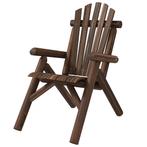 TRUUSK Adirondack Tuinstoel Houten Stoel Hoog Rugleuning Met, Tuin en Terras, Verzenden, Nieuw