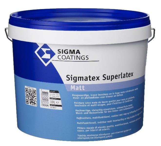 Sigma Superlatex Matt - RAL 9005 Zwart - 2,5 liter, Doe-het-zelf en Verbouw, Verf, Beits en Lak, Verf, Zwart, Nieuw, Minder dan 5 liter