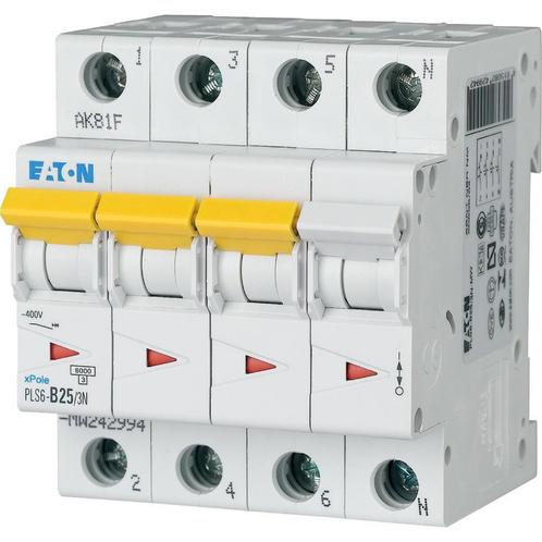 Eaton Installatieautomaat B karakteristiek 25a 4P 3, Doe-het-zelf en Verbouw, Elektra en Kabels