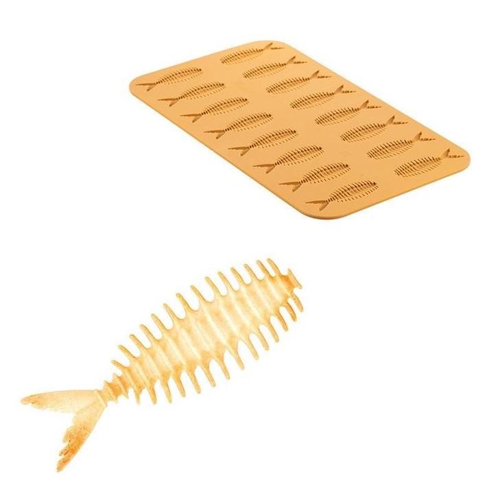 Silikomart Siliconen Mat Vis (18x) 104x35x5(h)mm, Hobby en Vrije tijd, Taarten en Cupcakes maken, Nieuw, Verzenden