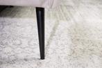 Retro 3-zitsbank NOBLESSE 225cm champagne fluweel 3-zits met, Ophalen of Verzenden, Nieuw