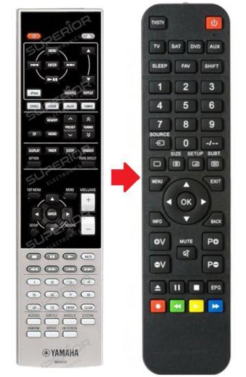 Yamaha WS40850 / WS408650 afstandsbediening, Audio, Tv en Foto, Afstandsbedieningen, Verzenden