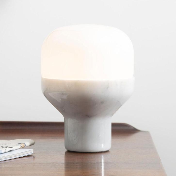 Martinelli Luce Delux Tafellamp Marmer Carrara Junior, Huis en Inrichting, Lampen | Tafellampen, Nieuw, Verzenden