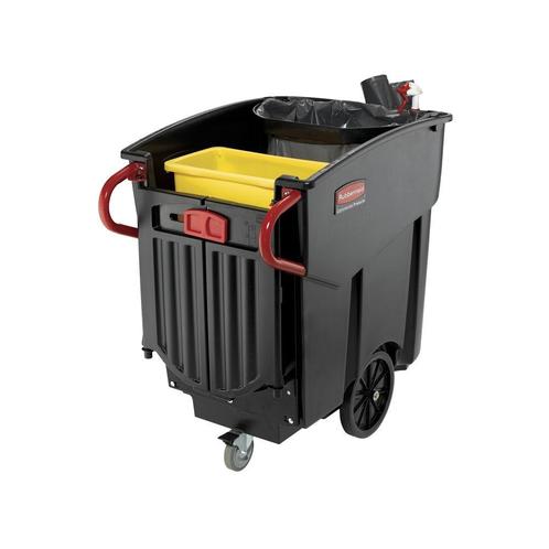 Rubbermaid Mega Brute mobiele afvalverzamelaar - zwart, Doe-het-zelf en Verbouw, Containers, Verzenden