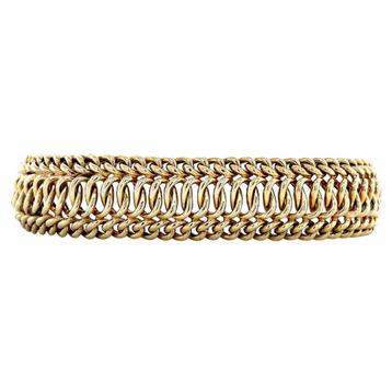 Gouden armband fantasie 19.5 cm 14 krt beschikbaar voor biedingen