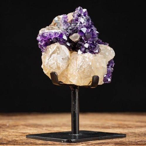 Buitengewone Gomes van Calciet de Geode van Amethist -, Verzamelen, Mineralen en Fossielen