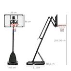 TRUUSK SPORTNOW Verstelbare Basketbalstandaard 293-350 Cm Me, Verzenden, Nieuw