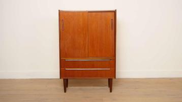 Vintage wandkast | Schuifdeuren | Deens design | 120 cm beschikbaar voor biedingen