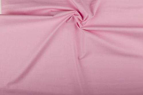 Lakenstof lichtroze - Katoenen stof 60m op rol, Hobby en Vrije tijd, Stoffen en Lappen, 120 cm of meer, 200 cm of meer, Roze, Nieuw