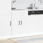 vidaXL Spoelbakonderkast Kalmar 60x46x81,5 cm bewerkt hout, Huis en Inrichting, Keuken | Keukenelementen, Verzenden, Nieuw, Wit