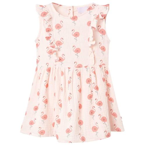 vidaXL Kinderjurkje met ruches 140 zachtroze, Kinderen en Baby's, Kinderkleding | Overige, Nieuw, Verzenden
