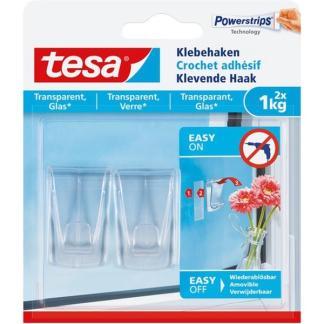 Plakhaakje | Tesa | 2 stuks | 1 kg (Glas), Doe-het-zelf en Verbouw, IJzerwaren en Bevestigingsmiddelen, Nieuw, Verzenden