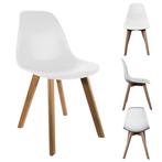 Kinderstoel (per 2st) - Scandinavisch design - wit, Nieuw, Verzenden