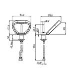 Wastafelkraan Lamborghini Nürburgring Met Popup Waste Chroom, Ophalen of Verzenden, Nieuw