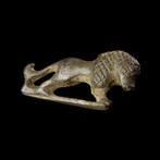 Oud-Romeins Brons Fibula, Leeuw, Antiek en Kunst