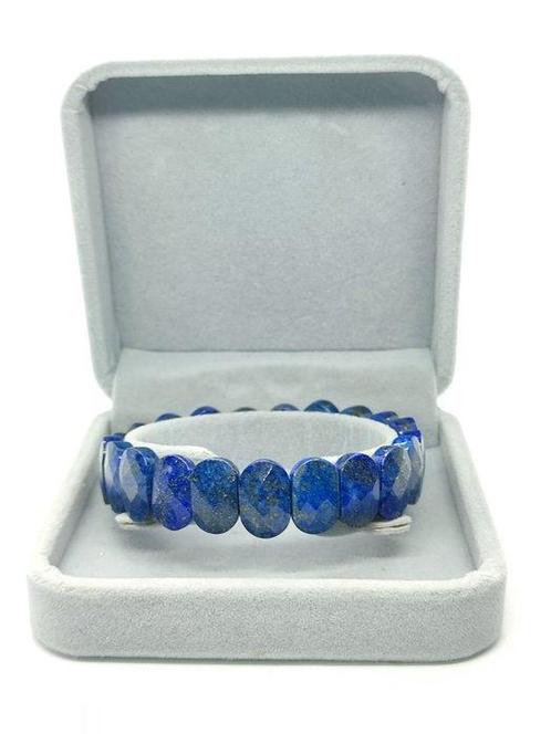 Prachtige gefacetteerde koninklijke gouden lapis lazuli, Verzamelen, Mineralen en Fossielen
