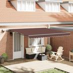 vidaXL Luifel handmatig uittrekbaar met LEDs 400x300 cm, Verzenden, Nieuw