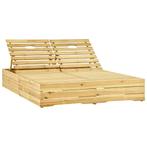 vidaXL Ligbed tweepersoons groen geïmpregneerd grenenhout, Tuin en Terras, Ligbedden, Verzenden, Nieuw