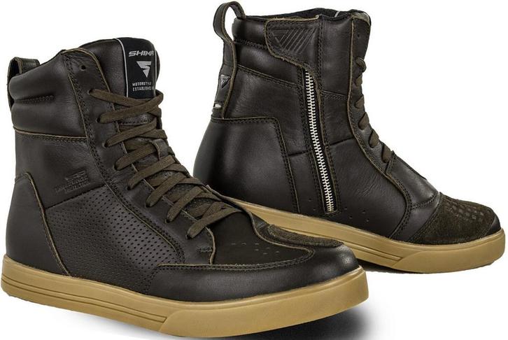 SHIMA Blake Perforated Bruin Motorschoenen, Motoren, Kleding | Motorkleding, Heren, Nieuw met kaartje, Laarzen, Verzenden