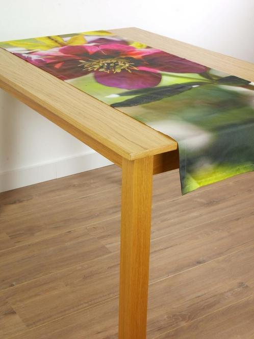 Tafelloper Bloemen - tafelkleed - lopertje - loper - kleedje, Huis en Inrichting, Tafelkleden, Binnen, Rechthoek, Nieuw, Verzenden