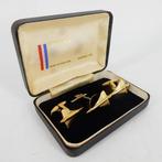 Verguld - Manchetknopen - Concorde, Gemaakt in Engeland