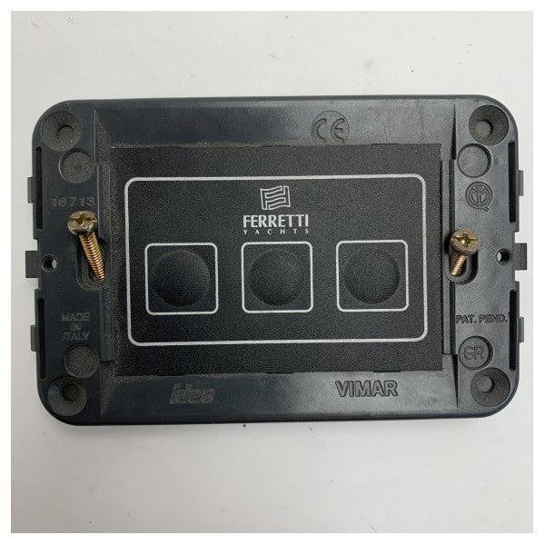 Bieden: Ferretti Yachts 3-button electric controller panel, Watersport en Boten, Bootonderdelen, Elektra en Verlichting, Nieuw