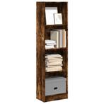 vidaXL Boekenkast 40x24x143 cm bewerkt hout gerookt, Huis en Inrichting, Verzenden, Nieuw, Overige houtsoorten