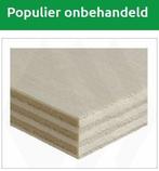 Populier onbehandeld - 2500x1220x15  -  € 68,40 inl. btw, Nieuw, Multiplex, Minder dan 20 mm