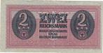 2 Reichsmark 1942 Germany Military Wehrmacht, Postzegels en Munten, Bankbiljetten | Europa | Niet-Eurobiljetten, Verzenden