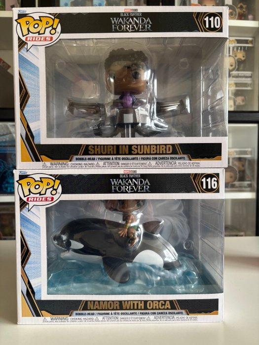 Funko - Funko Pop Shuri in Sunbird; Namor with Orca - 2020+, Antiek en Kunst, Antiek | Speelgoed