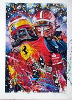 Ferrari - Eric Jan Kremer - Leclerc/Sainz - Giclee-afdruk, Nieuw