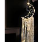 Dromenvanger Macrame Halve Maan - Met Lichtjes en Tijdschake, Huis en Inrichting, Ophalen of Verzenden, Nieuw