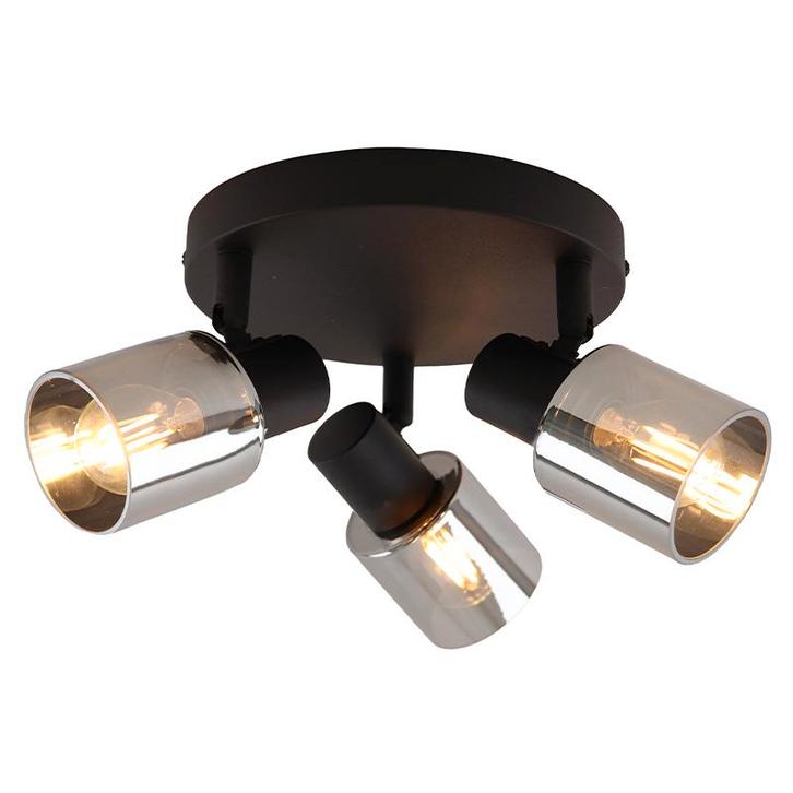 Moderne plafondspot grijs, Aimy, Huis en Inrichting, Lampen | Plafondlampen, Nieuw, Glas, Ophalen of Verzenden