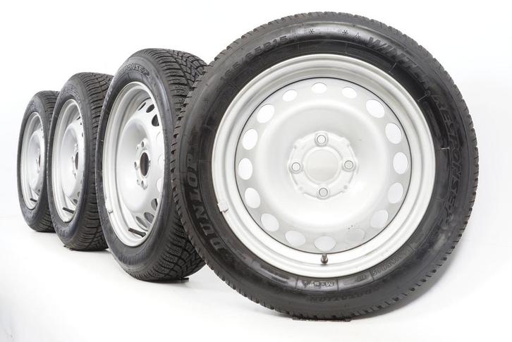 Smart ForTwo ForFour W453 15 inch stalen velgen + Winterband, Auto-onderdelen, Banden en Velgen, Velg(en), Gebruikt, 15 inch, Winterbanden