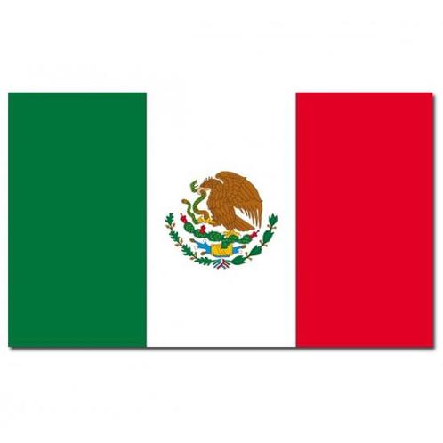 Gevelvlag/vlaggenmast vlag Mexico 90 x 150 cm - Mexico ver.., Hobby en Vrije tijd, Feestartikelen, Verzenden