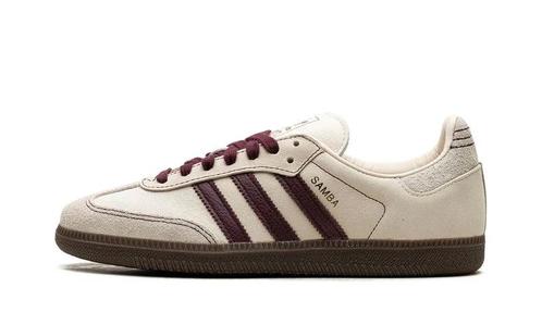 Adidas Samba OG Wonder White Maroon - maat 46 (Sneakers), Kleding | Dames, Schoenen, Wit, Nieuw, Sneakers of Gympen, Verzenden