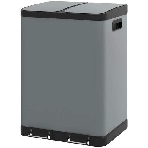 TRUUSK Vuilnisbak 2x30L Pedaalemmer Cosmetica-emmer Met Deks, Huis en Inrichting, Woonaccessoires | Prullenbakken, Nieuw, Verzenden