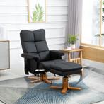 TRUUSK Relaxfauteuil Met Ligfunctie Massagestoel Met Poef TV, Verzenden, Nieuw