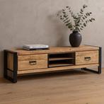 Tv-meubel Mangohout Kelvin 180 cm, Huis en Inrichting, Kasten | Televisiemeubels, Verzenden, Nieuw, Overige houtsoorten, Industriële meubels