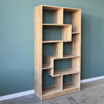 A-symmetrische boekenkast van massief hout, Voorradig! beschikbaar voor biedingen