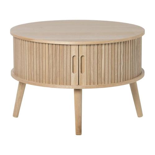 Tafel/kast Uppsala rond - naturel - ø60x40 cm, Huis en Inrichting, Tafels | Salontafels, Verzenden
